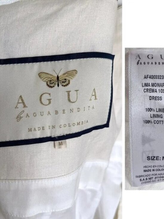 Agua By Agua Bendita Embroidered Butterfly Linen Maxi Dress - Picture 8 of 8